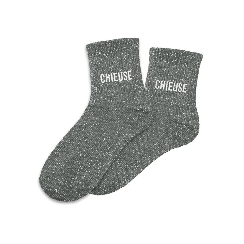 Chaussettes √† paillettes Chieuse femme  