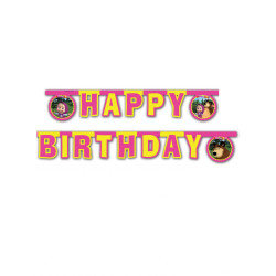 Guirlande articul√©e Happy Birthday Masha et Michka 2 m√®tres  