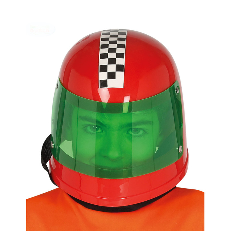 Casque pilote formule 1 rouge enfant  