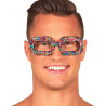 Lunettes pop multicolores adulte  