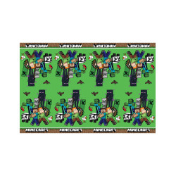 Nappe en plastique Minecraft 120X180cm  