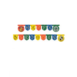 Guirlande en carton Happy Birthday Harry Potter 2 m  