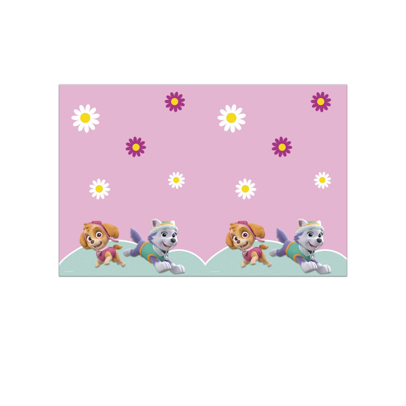 Nappe en plastique Pat' Patrouille Stella et Everest 120 x 180 cm  