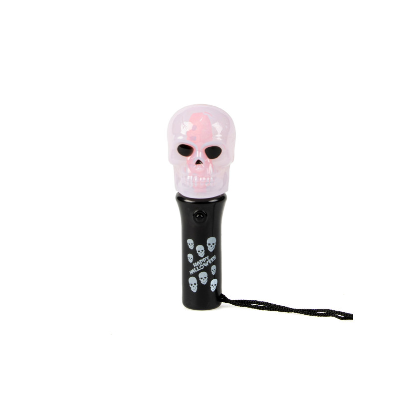 Torche spinner lumineuse t√™te de mort  