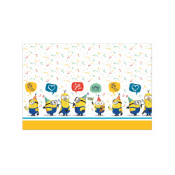 Nappe en plastique Minions 120 x 180 cm  