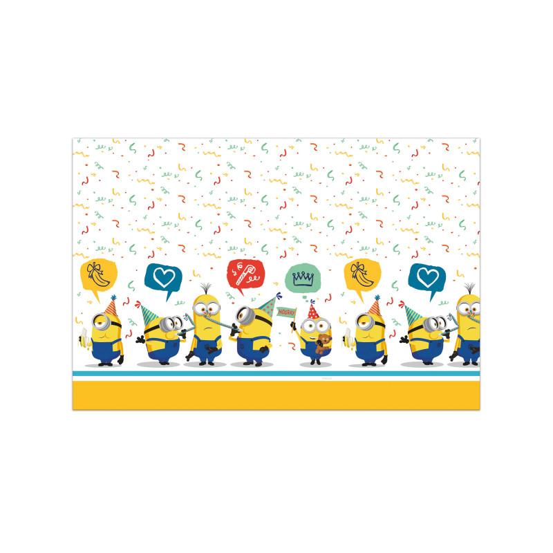 Nappe en plastique Minions 120 x 180 cm  