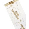 Chemin de table organza joyeux anniversaire dor√© 29 cm x 5 m paillet√©  