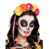 Serre-t√™te grosses fleurs adulte Dia de los muertos  