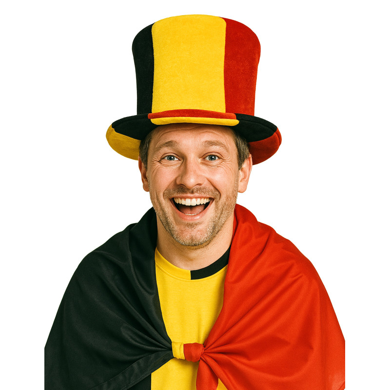 Chapeau haut de forme supporter Belgique  