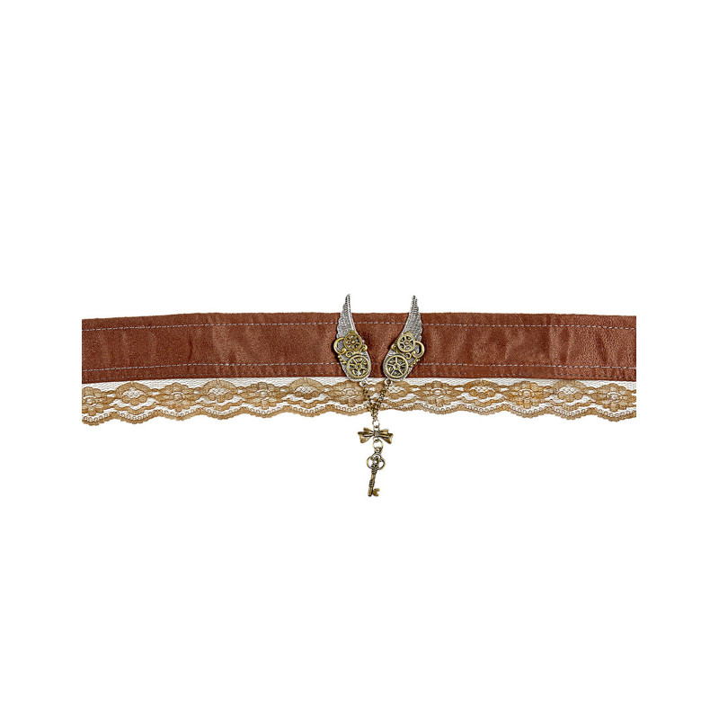 Collier ras de cou steampunk adulte  
