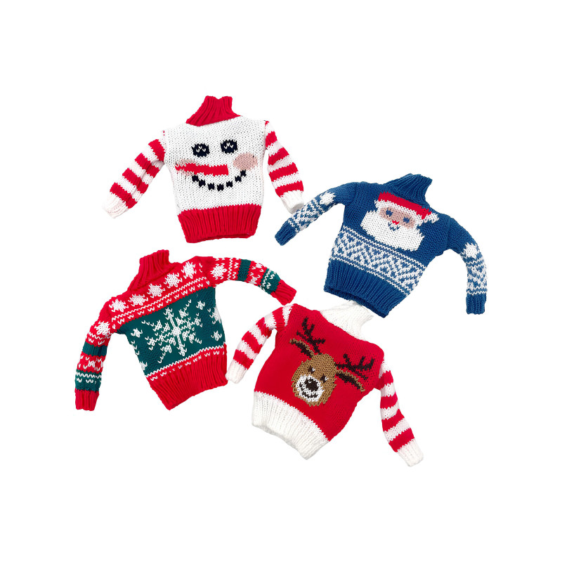 Pull de no√´l pour poup√©e lutin farceur al√©atoire  