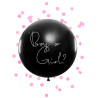 Ballon g√©ant en latex boy or girl confettis roses 1 m pour baby shower  
