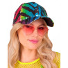 Casquette √† sequins tigr√©e multicolore adulte  
