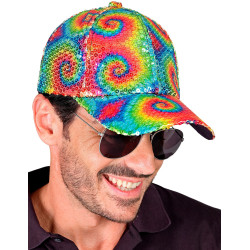 Casquette √† sequins tie and dye adulte  