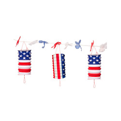 Guirlande de lampions USA 3m  