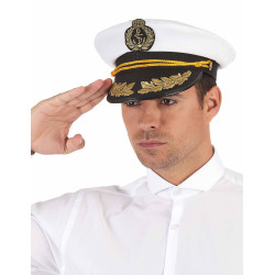 Casquette capitaine marin adulte  