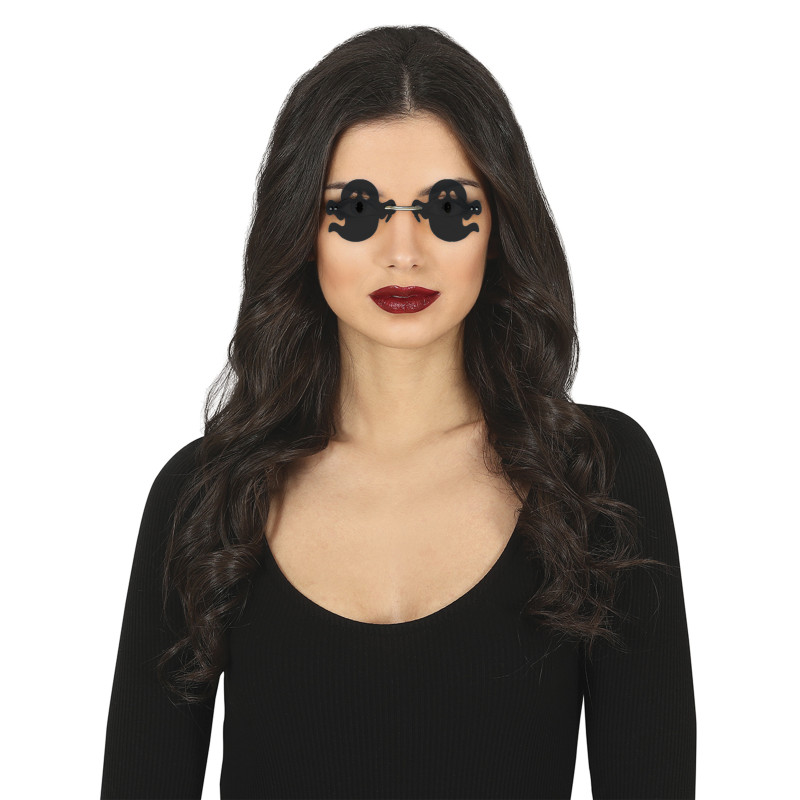 Lunettes fant√¥mes noirs adulte  