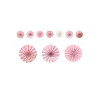 Guirlande minis rosaces en papier rose gold 3 m 65  