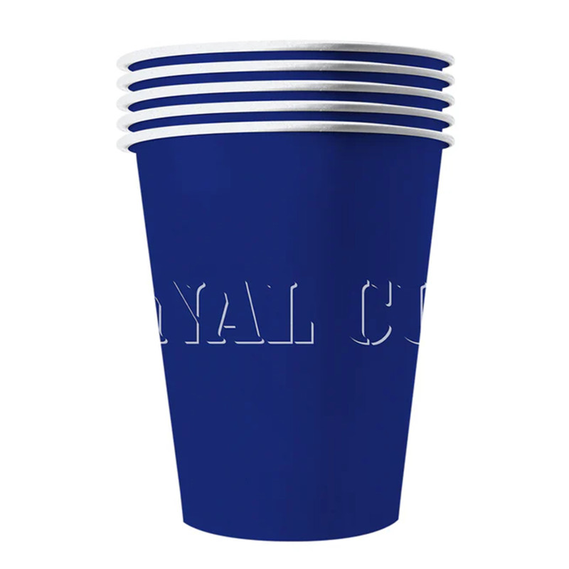 20 Gobelets am√©ricains carton recyclable bleus 53 cl  