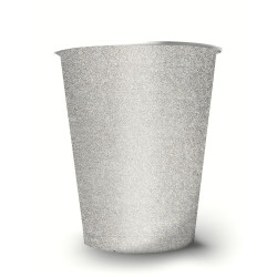 10 Gobelets am√©ricains scintillants carton recyclable argent 53 cl  