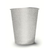 10 Gobelets am√©ricains scintillants carton recyclable argent 53 cl  
