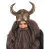 Casque viking souple m√©tallis√© adulte  