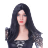 Perruque longue noire femme - 45 cm  