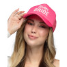 Casquette rose Team bride adulte  
