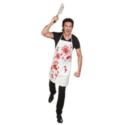 Tablier ensanglant√© boucher adulte Halloween  