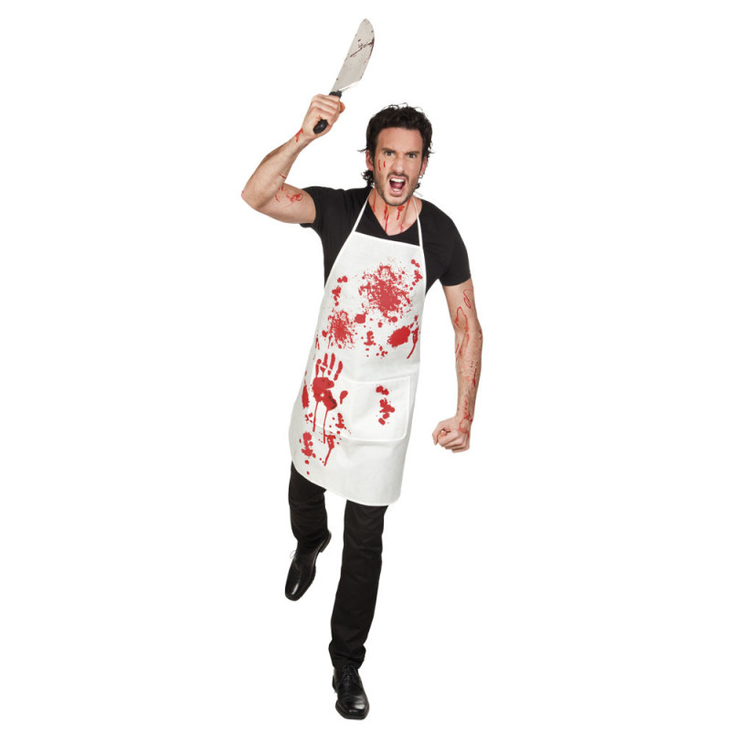 Tablier ensanglant√© boucher adulte Halloween  