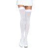 Bas opaques blancs grande taille femme  
