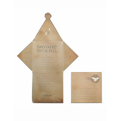 8 Invitations avec enveloppes apprenti sorcier 29 x 20 cm  