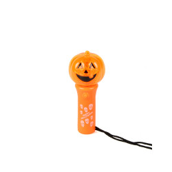 Torche spinner lumineux citrouille 12x5 cm  