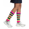 Jambi√®res arc-en-ciel fluo adulte  