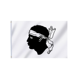 Drapeau supporter Corse 150 x 90 cm  