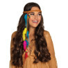 Tour de t√™te plumes fluo adulte  