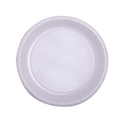 50 Assiettes en carton blanc 22 cm  