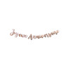 Guirlande Joyeux Anniversaire rose gold 1,80 m  