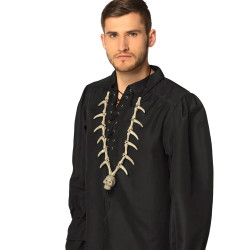 Collier t√™te de mort pirate  