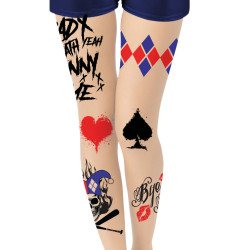 Collants arlequin mal√©fique adulte  