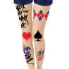 Collants arlequin mal√©fique adulte  