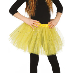 Tutu jaune √† paillettes fille  