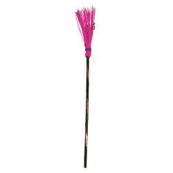 Balai sorci√®re rose 95 cm  