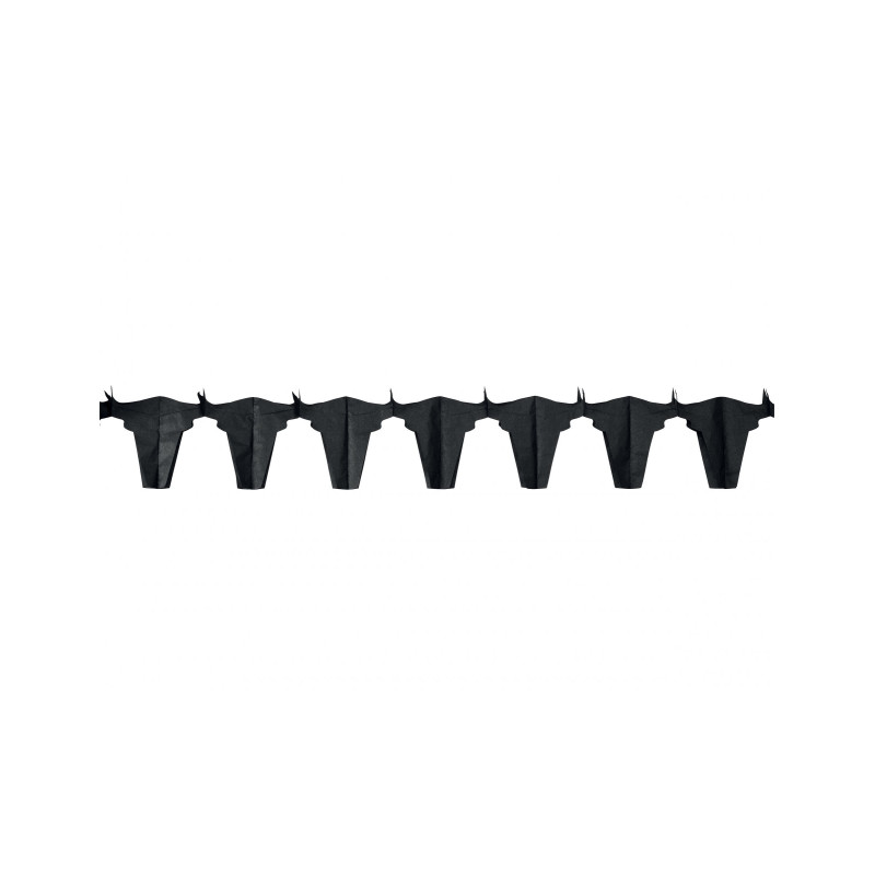 Guirlande papier ignifug√© taureau noir4.5 m  