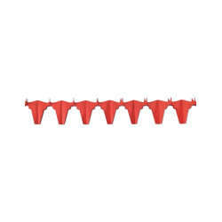 Guirlande papier ignifug√© taureau rouge 4.5 m  