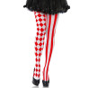 Collants arlequin rouge femme  