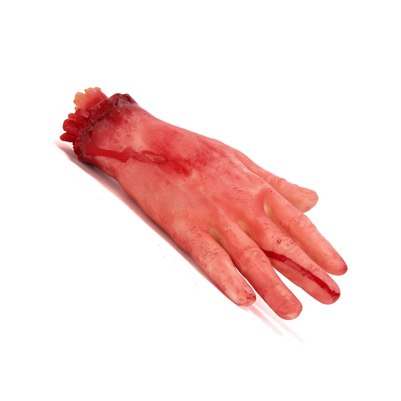 Main coup√©e ensanglant√©e Halloween  