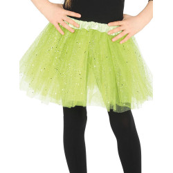 Tutu vert √† paillettes fille  