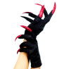 Gants avec faux ongles sorci√®re Halloween  