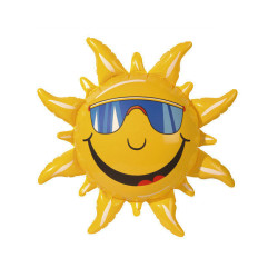 Soleil jaune gonflable  